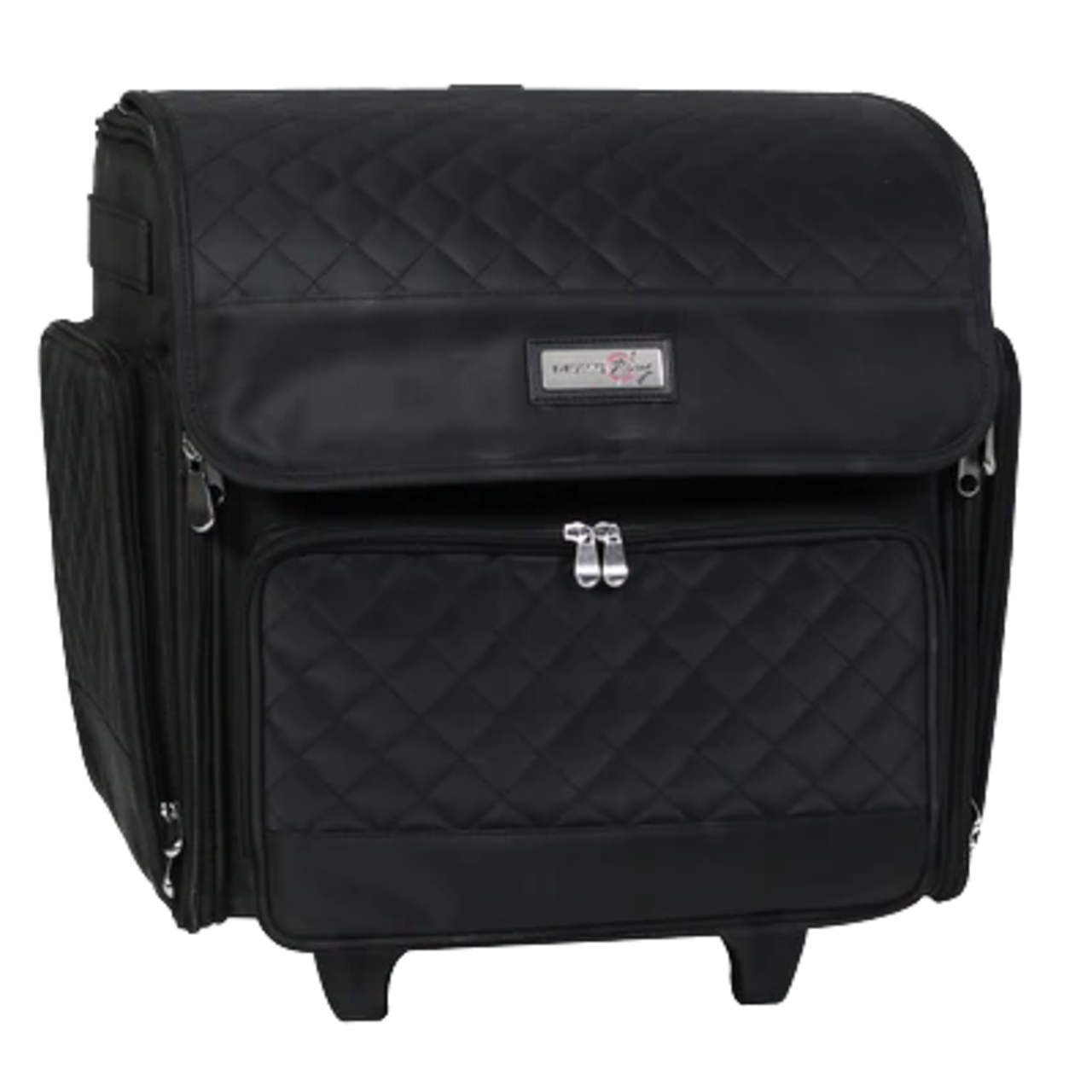 Everything Mary Black Quilted Deluxe Rolling Papercraft Craft Case